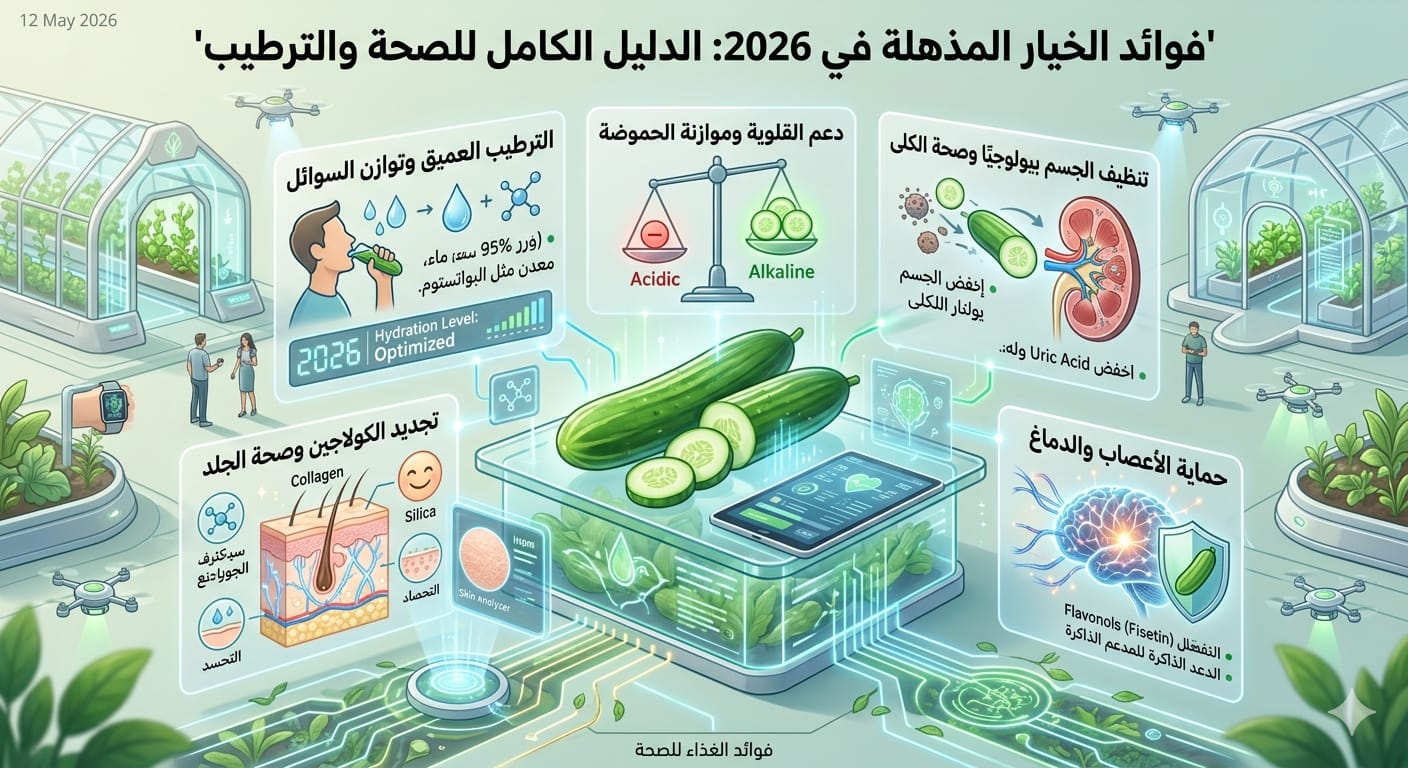 Cucumber Benefits in 2026: How Cucumbers Support Deep Hydration, Alkalinity, Natural Detoxification, Brain Protection, and Collagen Renewal for Healthier Skin and Body