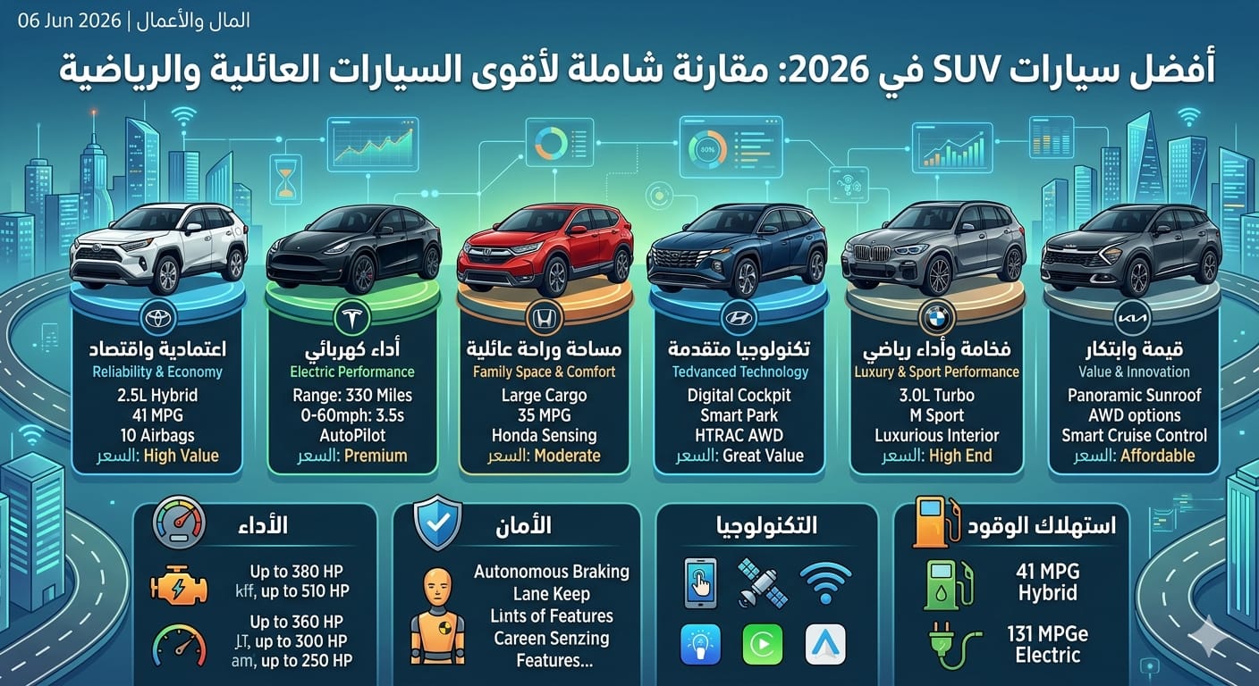 Best SUV Cars in 2026: The Ultimate Comparison Guide for the Most Reliable, Fuel-Efficient, Safe, and High-Tech Family SUVs