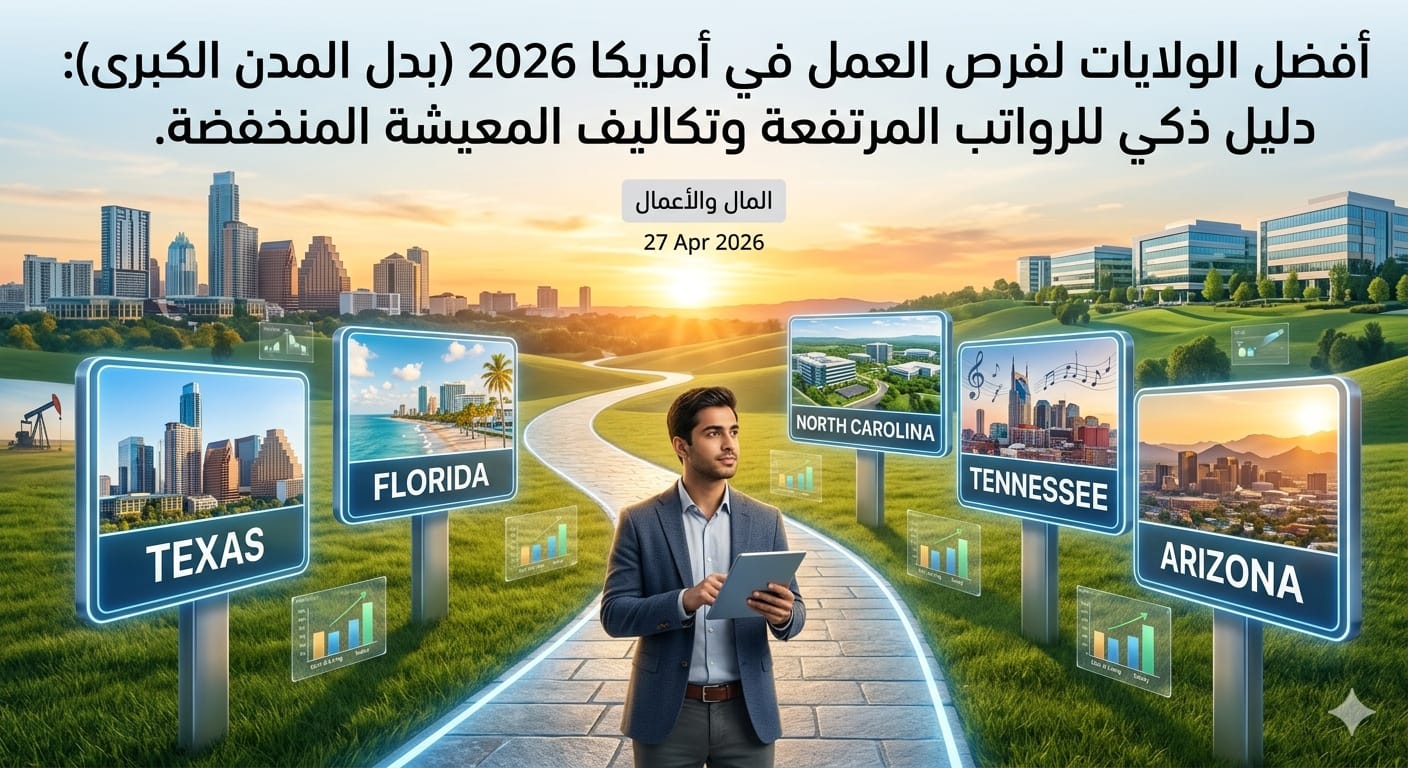 Best States for Job Opportunities in the U.S. in 2026 (Beyond Major Cities): A Smart Guide to High Salaries and Lower Living Costs
