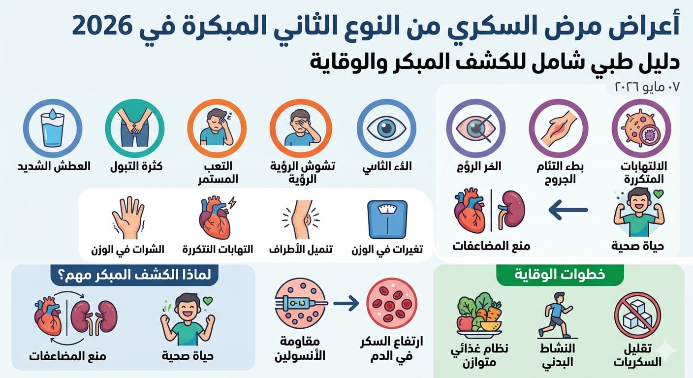 Early Symptoms of Type 2 Diabetes in 2026 (Complete Medical Guide to Detect Hidden Signs Early and Prevent Serious Complications)