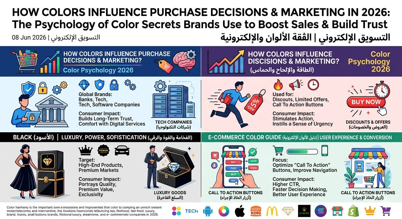 How Colors Influence Buying Decisions and Marketing in 2026: The Hidden Psychology Brands Use to Increase Sales, Trust, and Customer Loyalty