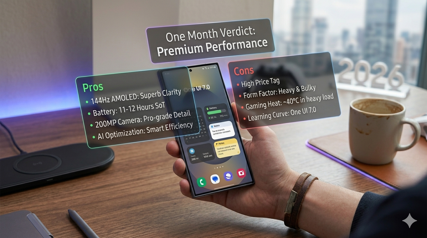 Samsung Galaxy S25 Ultra Pros and Cons After One Month of Real Use